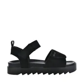 Sandały damskie - BIG STAR NN274700 damskie sandały zamszowe czarne - miniaturka - grafika 1