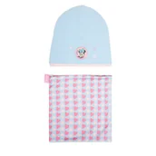 Czapki dla dzieci - Komplet czapka i komin Mickey&Friends CEO-ACCCS-AW25-220DSTC Niebieski - miniaturka - grafika 1