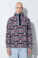 Bluzy męskie - Columbia bluza męska kolor czarny z kapturem wzorzysta - miniaturka - grafika 1
