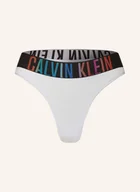 Majtki damskie - Calvin Klein Stringi Intense Power weiss - miniaturka - grafika 1