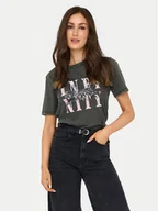 Koszulki i topy damskie - ONLY T-Shirt Lucy 15346786 Szary Regular Fit - miniaturka - grafika 1