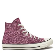 Trampki damskie - Trampki Converse Chuck Taylor All Star Glitter Hi A11137C Różowy - miniaturka - grafika 1