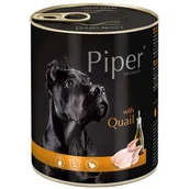 Mokra karma dla psów - Dolina Noteci PIPER z przepiórką 800 g mokra karma dla dorosłych psów - miniaturka - grafika 1