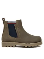Buty dla chłopców - Tommy Hilfiger Trzewiki T1X5-33700-0124 M Zielony - miniaturka - grafika 1