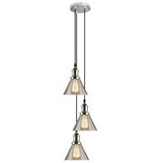 Lampy sufitowe - Altavola Design Lampa wisząca industrialna NEW YORK LOFT No 1 CO CH Atavola design LA034/CO_smoky_chrom - miniaturka - grafika 1