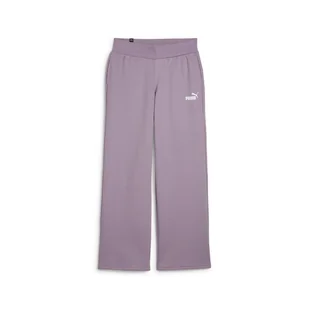 Damskie Spodnie PUMA ESS+ STRAIGHT LEG SMALL LOGO PANTS FL 67609330 – Fioletowy - Spodnie damskie - miniaturka - grafika 1