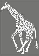 Prace ręczne dla dzieci - Szablon do malowania A4, Żyrafa - miniaturka - grafika 1