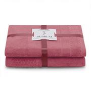 Ręczniki - AmeliaHome, Ręcznik Rubrum różowy 50x90+70x130 cm - miniaturka - grafika 1