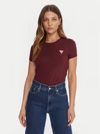 Koszulki i topy damskie - Guess T-Shirt W2YI44 J1314 Bordowy Regular Fit - miniaturka - grafika 1