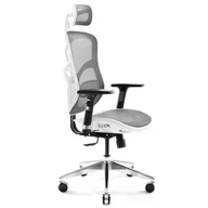 Fotele gamingowe - Diablo Chairs V-Basic biało-szary - miniaturka - grafika 1