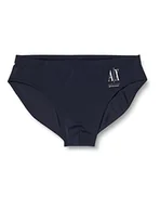 Kąpielówki męskie - Armani Exchange Męskie majtki kąpielowe Sustainable Fabric, Basics by Armani Swim Briefs, niebieskie granatowe, rozmiar S, Blue Navy, S - miniaturka - grafika 1