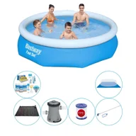 Baseny ogrodowe - Bestway Fast Set 305x76 cm okrągły - 7-częściowy - zestaw basenowy - miniaturka - grafika 1