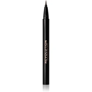 Makeup Revolution Hair Stroke Brow Pen tusz do brwi w pisaku odcień Dark Brown 0,5 ml - Akcesoria i kosmetyki do stylizacji brwi - miniaturka - grafika 1