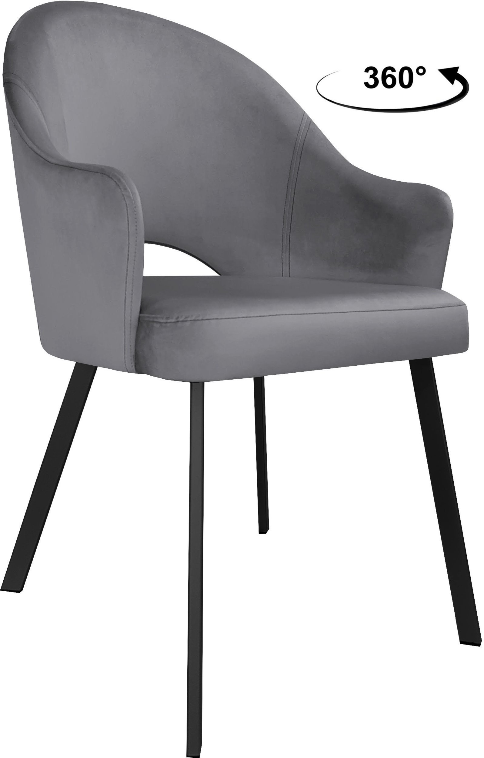 Krzesło obrotowe Velvet podstawa Profil czarna BL14