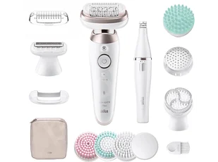 Depilator BRAUN Silk Epil 9 Flex 9-580 3D Biało-złoty - Depilatory i golarki damskie - miniaturka - grafika 1