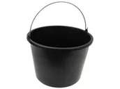 Wiadra i kastry budowlane - Wiadro budowlane 16L czarne Geko G66101 - miniaturka - grafika 1