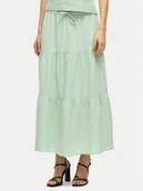 Spódnice - Vila Spódnica maxi Lania 14105428 Zielony Regular Fit - miniaturka - grafika 1