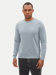 Pepe Jeans Sweter Essential PM702512 Błękitny Regular Fit - Swetry męskie - miniaturka - grafika 1