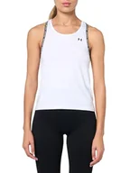 Kamizelki damskie - Under Armour Tech Knockout Tank kamizelka damska, czarny/biały, XS - miniaturka - grafika 1