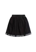 Spódnice - Spódnica dziewczęca Guess rozkloszowana czarna -98 - miniaturka - grafika 1