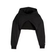Bluzy damskie - Bluza z kapturem damska Puma FIT MOVE CROP czarna 52386801-XS - miniaturka - grafika 1