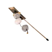 Zabawki dla kotów - Wędka dla kota "Glamour" pompony 45 x 28 cm - miniaturka - grafika 1