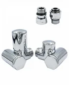 Zawory i kraniki - Zawór regulacyjny do grzałki Integra lewy GZ1/2 chrom - miniaturka - grafika 1