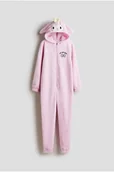 Kombinezony dla dzieci - H & M - Pluszowy kombinezon - Różowy - H&M - miniaturka - grafika 1