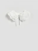 Czapki damskie - Reserved - Wiązany kołnierzyk - biały - miniaturka - grafika 1