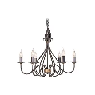 Elstead Lighting Windermere 6Lt Chandelier WM6 Elstead lampa wisząca stylowa świecznikowa WM6) - Lampy sufitowe - miniaturka - grafika 1