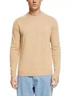 Swetry męskie - ESPRIT sweter męski, 270/beżowy, XXL - miniaturka - grafika 1