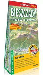 ExpressMap Comfort! map Bieszczady 1:60 000 laminowana praca zbiorowa - Atlasy i mapy - miniaturka - grafika 1