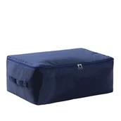 Pokrowce na ubrania - Torba na pościel koce ubrania pokrowiec do przechowywania granatowy - miniaturka - grafika 1