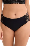 Majtki damskie - Figi damskie bikini z koronką Paola 032 czarne 3XL - miniaturka - grafika 1