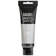 Farby i media malarskie - Liquitex Basics Farba Akrylowa 118 Ml, Kolor Silver - miniaturka - grafika 1