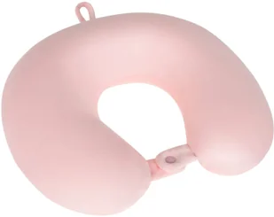 Poduszka turystyczna - podróżna z pianki MEMORY, REBEL ACTIVE , kolor różowy - Akcesoria podróżnicze - miniaturka - grafika 1