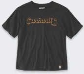 Koszulki męskie - Koszulka Carhartt Script Graphic Tencel Black - miniaturka - grafika 1