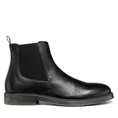 Botki męskie - Sztyblety Geox U Henreys U56LWC 00046 C9999 Czarny - miniaturka - grafika 1