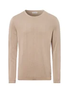 Swetry męskie - Jack & Jones Sweter męski Mężczyźni Bawełna beżowy jednolity, S - miniaturka - grafika 1
