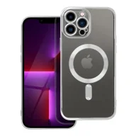 Etui i futerały do telefonów - Futera Electro Mag Cover kompatybilny z MagSafe do IPHONE 13 PRO MAX srebrny - miniaturka - grafika 1