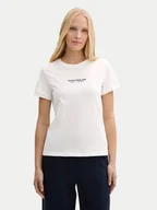 Koszulki i topy damskie - Tom Tailor T-Shirt 1045543 Biały Regular Fit - miniaturka - grafika 1