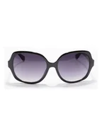 Okulary korekcyjne, oprawki, szkła - Calvin Klein Damskie okulary przeciwsłoneczne w kolorze fioletowo-czarnym - miniaturka - grafika 1