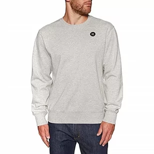 Hurley Męska bluza polarowa M Therma Protect Crew szary szary (Grey Htr). m US643828_1010 - Bluzy męskie - miniaturka - grafika 1