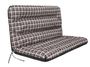 Hobbygarden Poduszka Ania - Brąz kratka PNHBRK7 - Poduszki ogrodowe - miniaturka - grafika 1