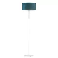 Lampy stojące - Metalowa Lampa Podłogowa Z Ozdobnymi Kulami Bermudy Velur E27, Zieleń Butelkowa - miniaturka - grafika 1