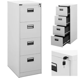 Fromm & Starck Szafa metalowa - zamykana - 132 cm - 4 szuflady STAR_MCAB_39 - Szafki biurowe Fromm & Starck Szafa metalowa - zamykana - 132 cm - 4 szuflady STAR_MCAB_39 - Szafki biurowe - miniaturka - grafika 1