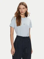 Koszulki i topy damskie - Tommy Hilfiger T-Shirt WW0WW43895 Błękitny Regular Fit - miniaturka - grafika 1