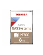 Dyski HDD - Dysk Toshiba N300 HDWG780EZSTA 8TB 3,5'' 7200 512MB SATA III NAS RETAIL HDWG780EZSTA - miniaturka - grafika 1