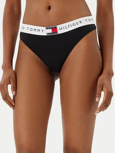 Tommy Hilfiger Stringi UW0UW06039 Czarny - Majtki damskie - miniaturka - grafika 1