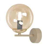 Lampy ścienne - Nowoczesny kinkiet ścienny z okrągłym kloszem K-5785 z serii FELIX - miniaturka - grafika 1